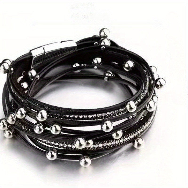 Layered Bead Wrap Bracelet