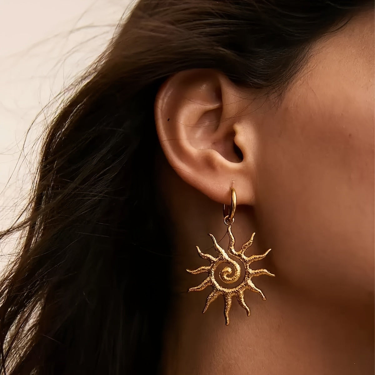 Sunburst Spiral Necklace & Earring Set