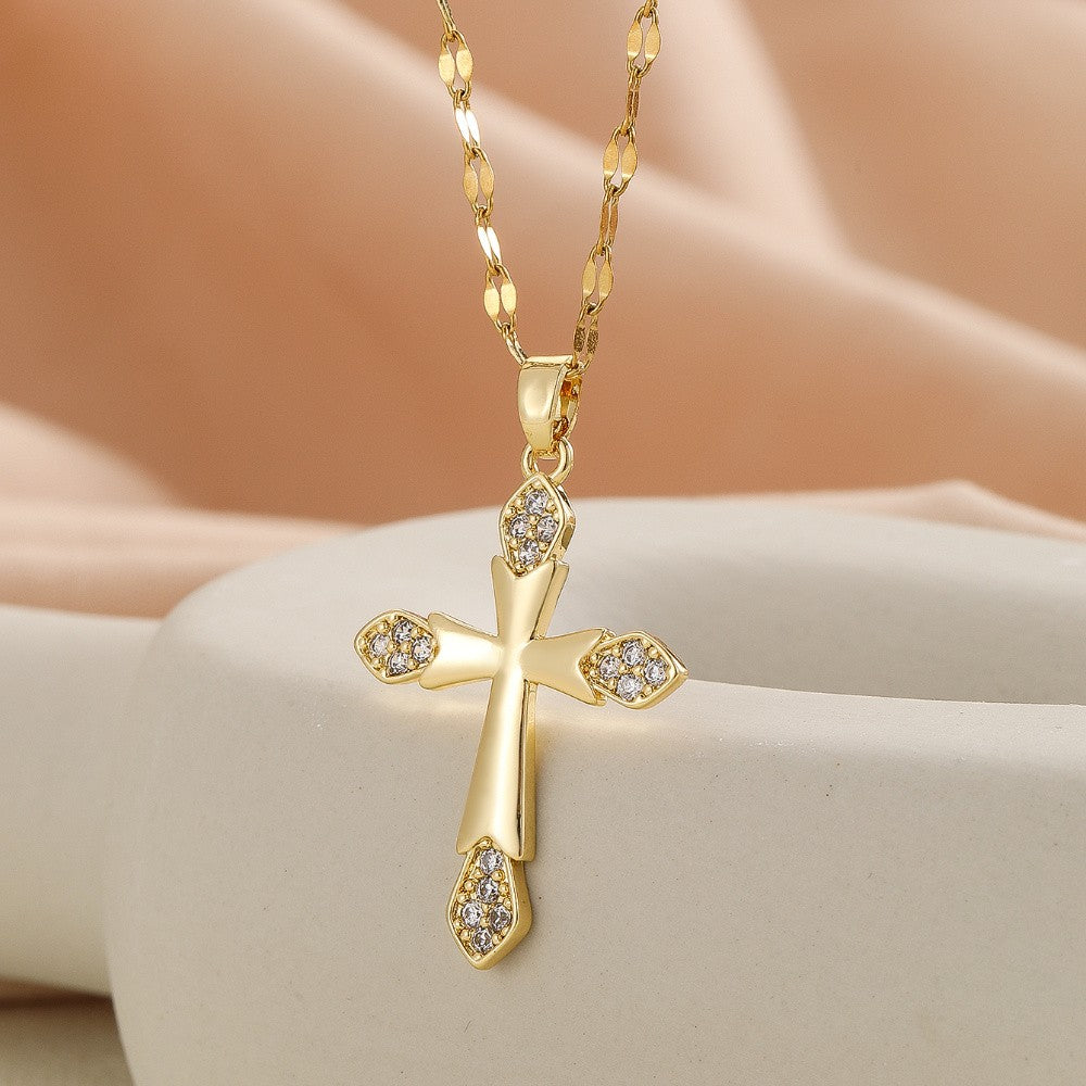 Crystal Cross Necklace