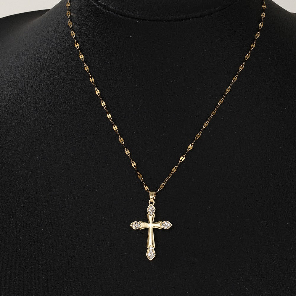 Crystal Cross Necklace