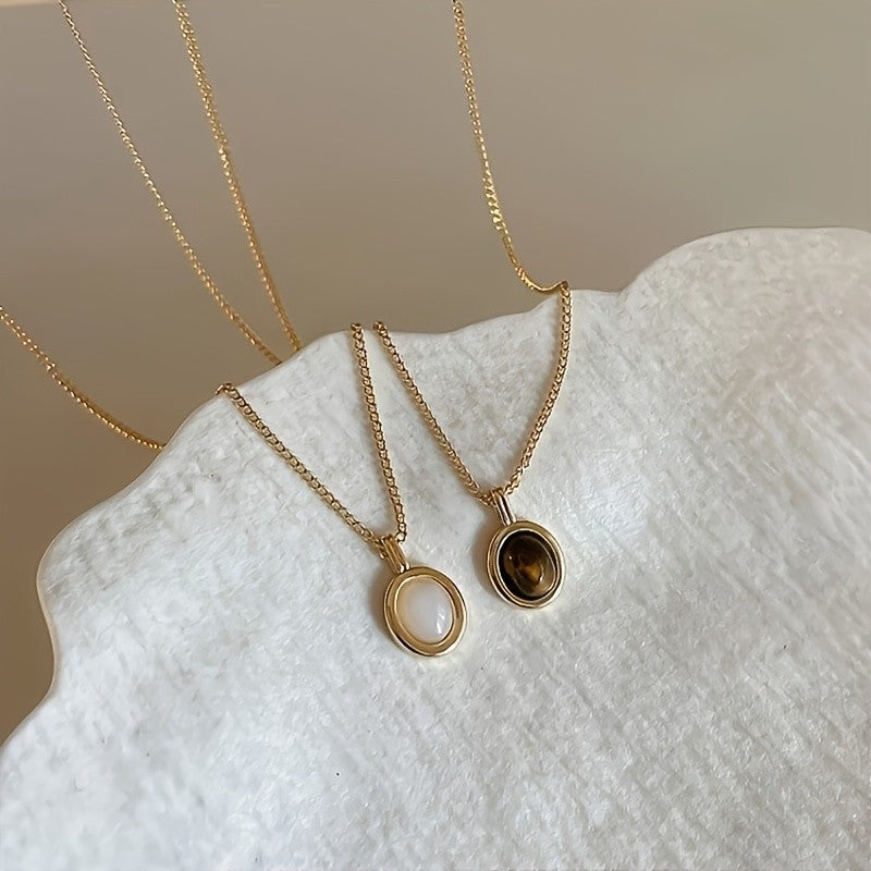 Tiger's Eye Oval Necklace