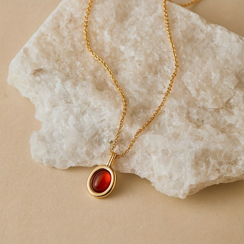 Tiger's Eye Oval Necklace