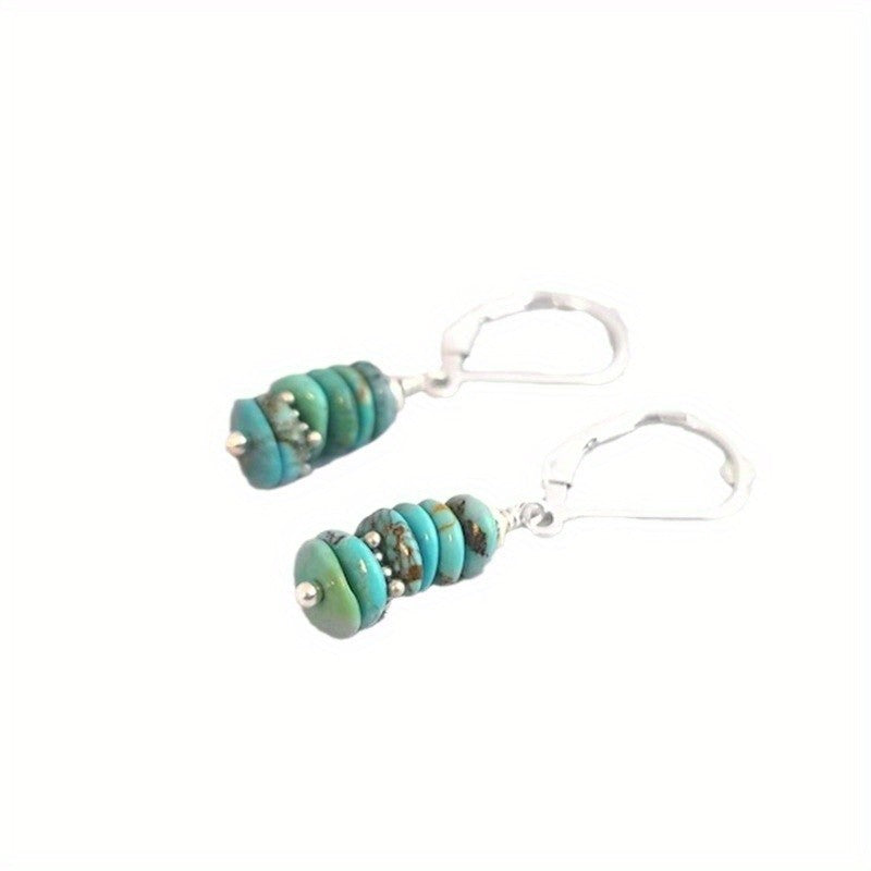 Stacked Turquoise Drop Earrings