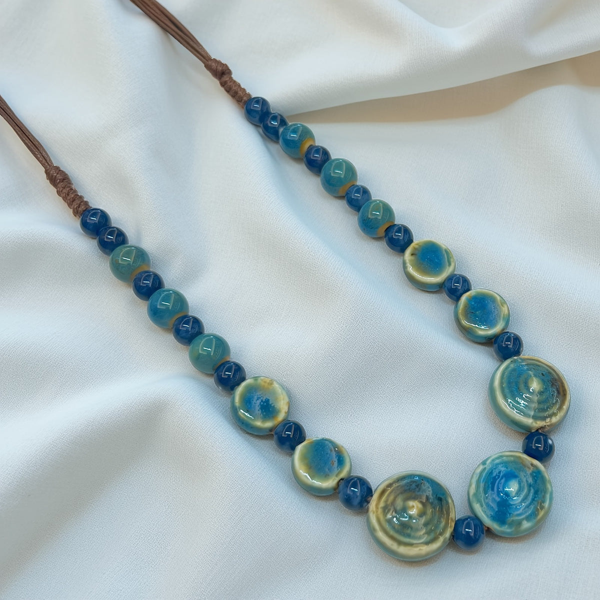 Multicolor Ceramic Bead Necklace Set