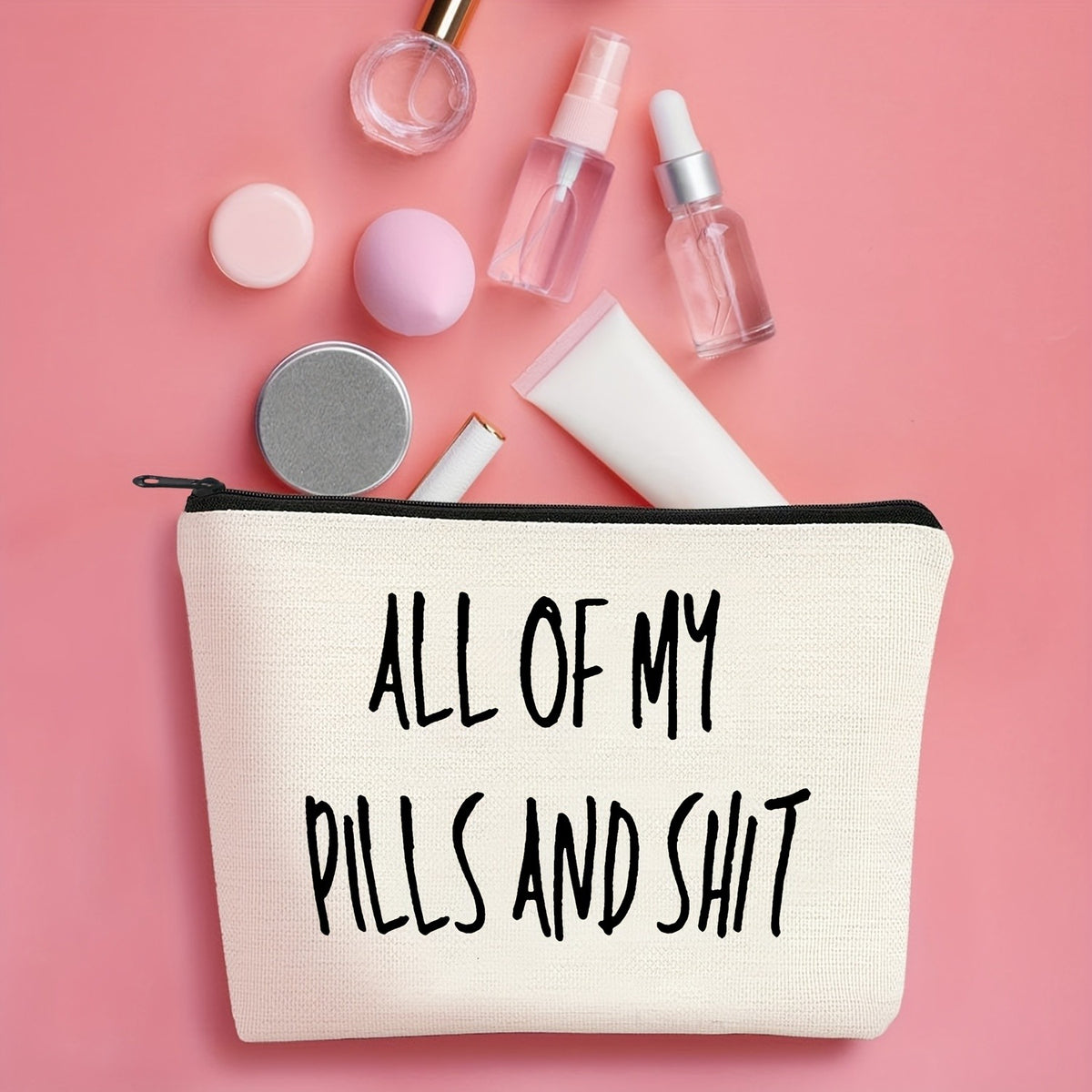 All My Pills Zipper Pouch