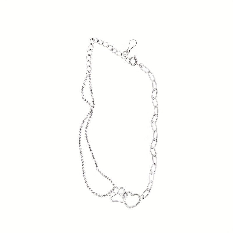 Paw & Heart Asymmetrical Bracelet
