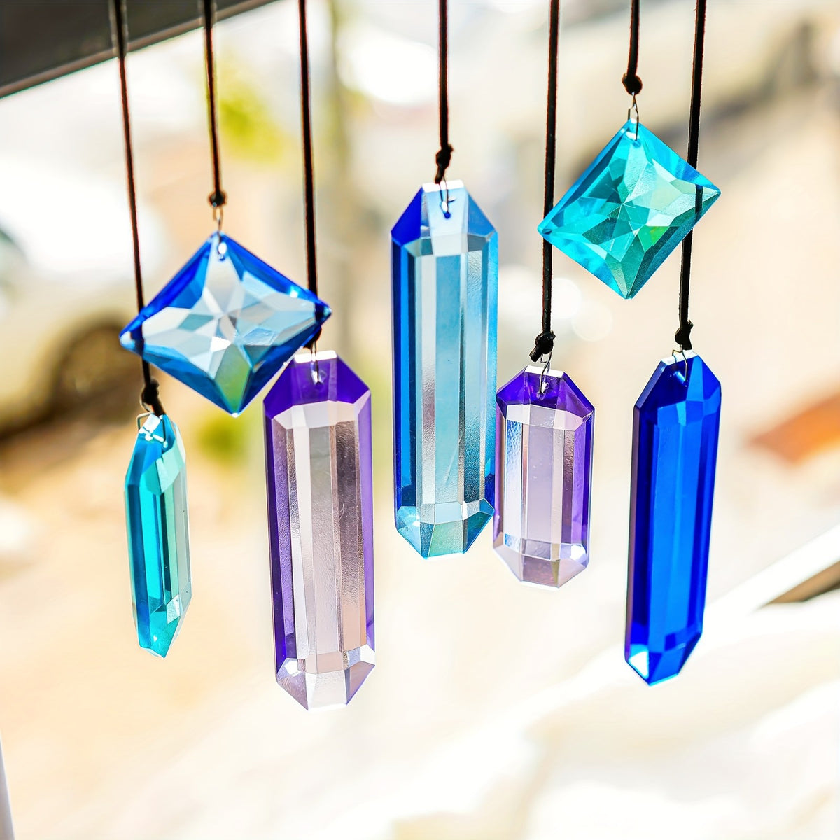 Faceted Crystal Prism Suncatcher