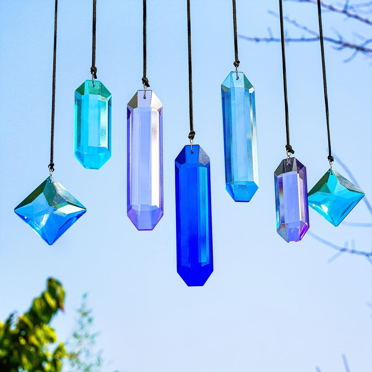 Faceted Crystal Prism Suncatcher