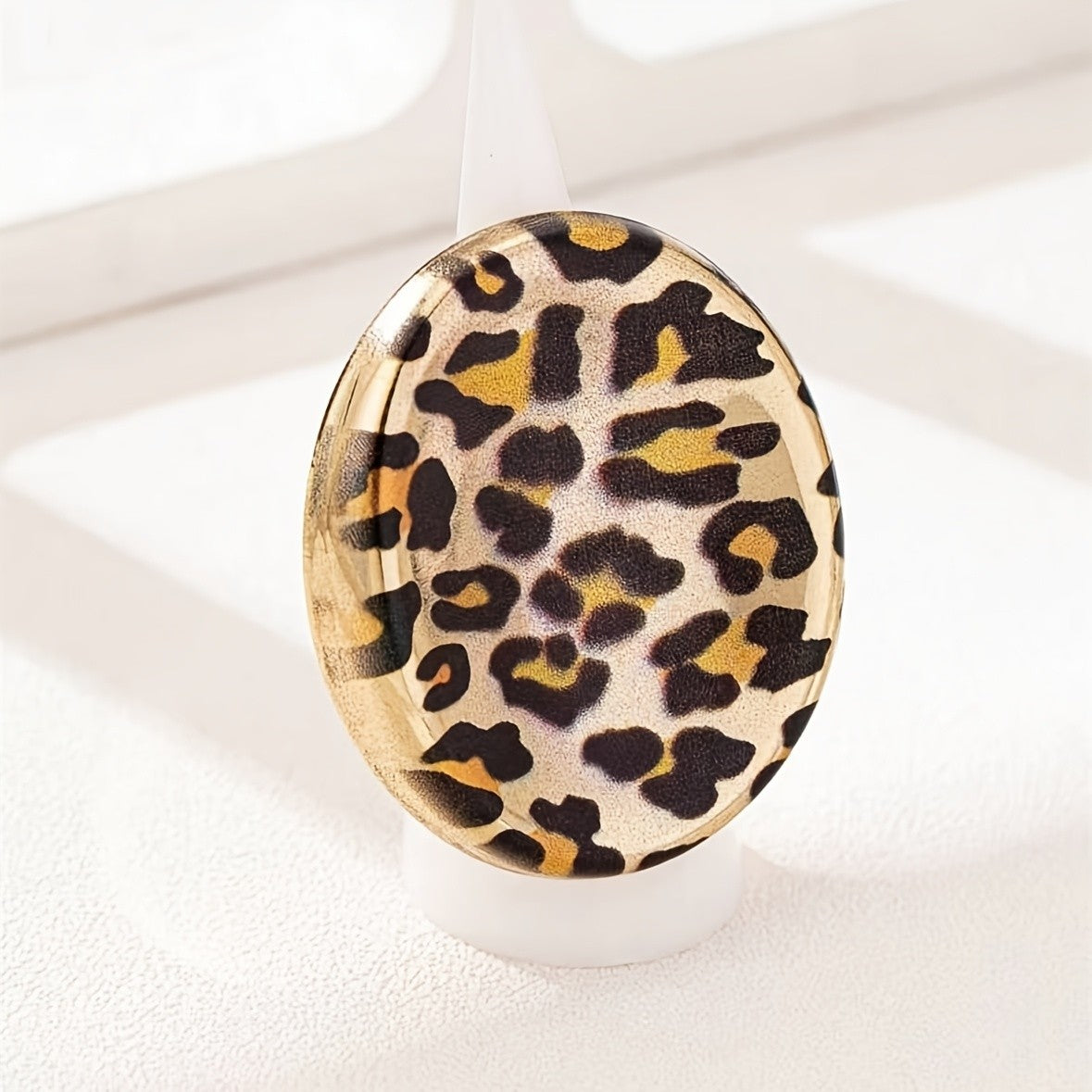 Leopard Oval Ring