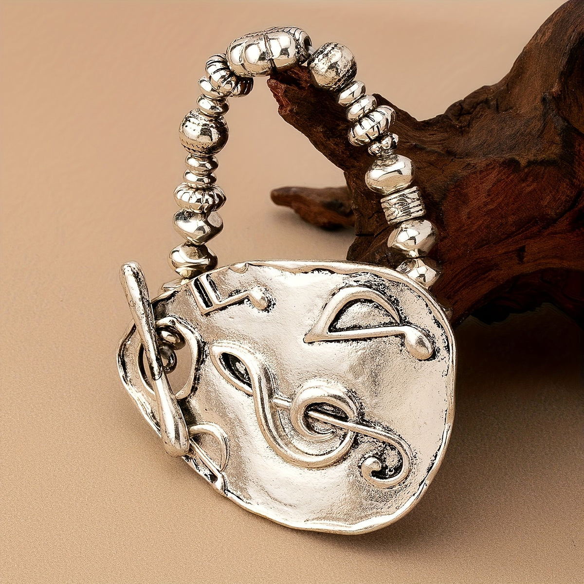 Leaf Motif Toggle Bracelet