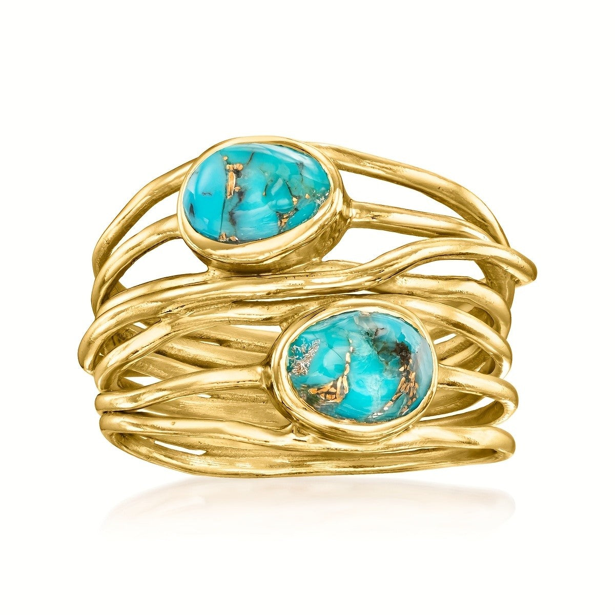 Turquoise Multi-Band Ring