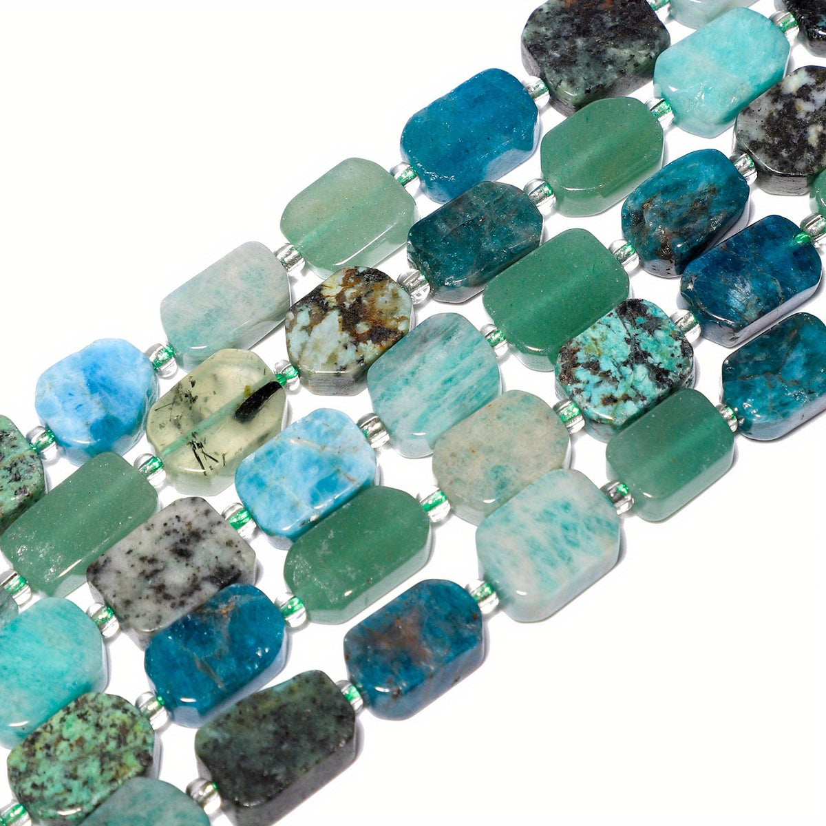 Mixed Stone Rectangle Bracelet