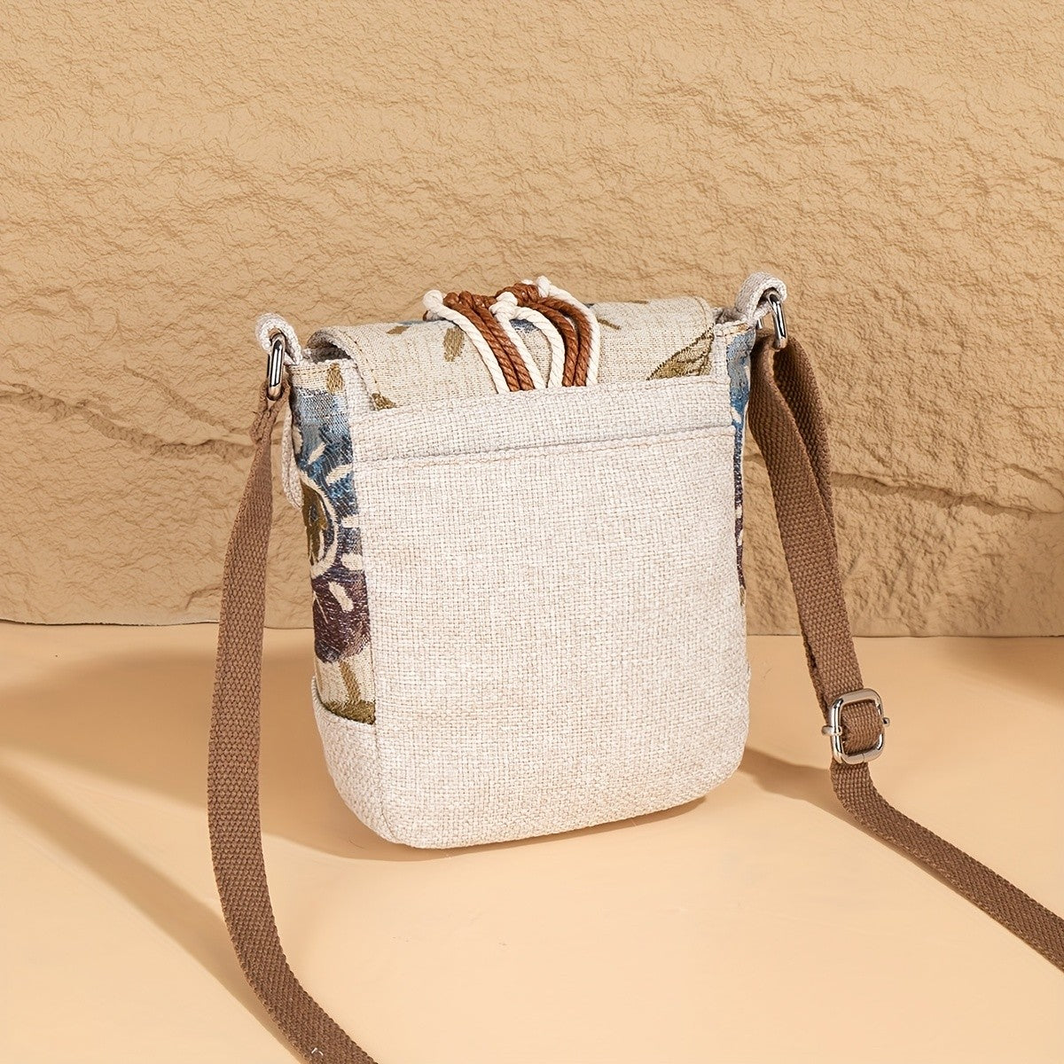 Macrame Flower Crossbody Bag