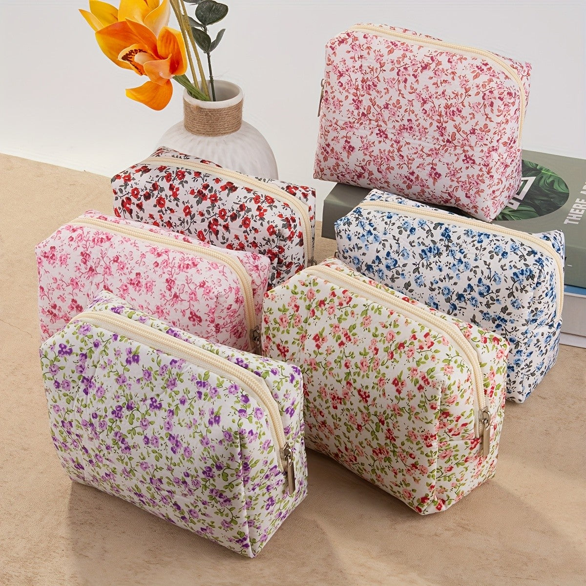 Floral Print Toiletry Bag