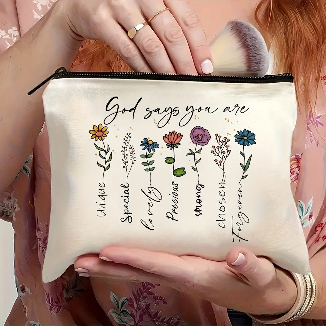 Floral Faith Cosmetic Pouch
