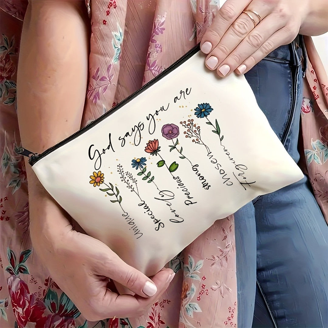 Floral Faith Cosmetic Pouch