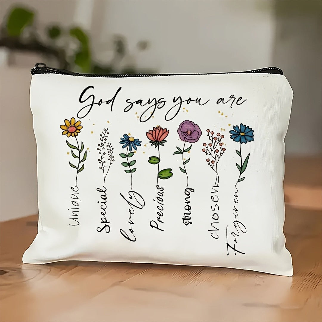 Floral Faith Cosmetic Pouch