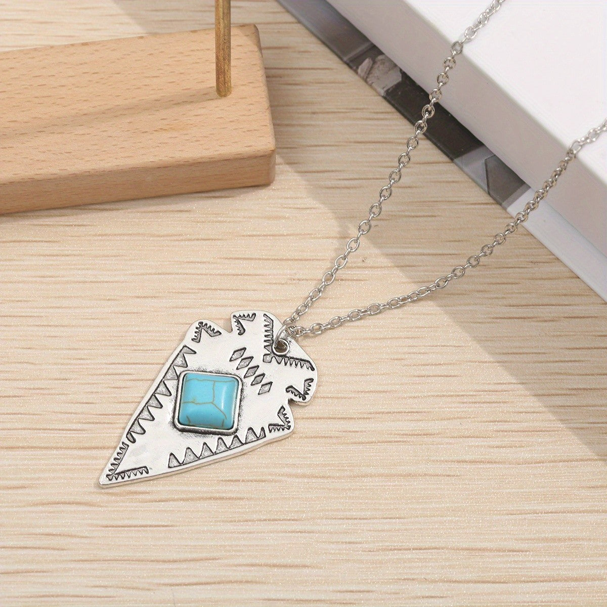Turquoise Arrowhead Necklace
