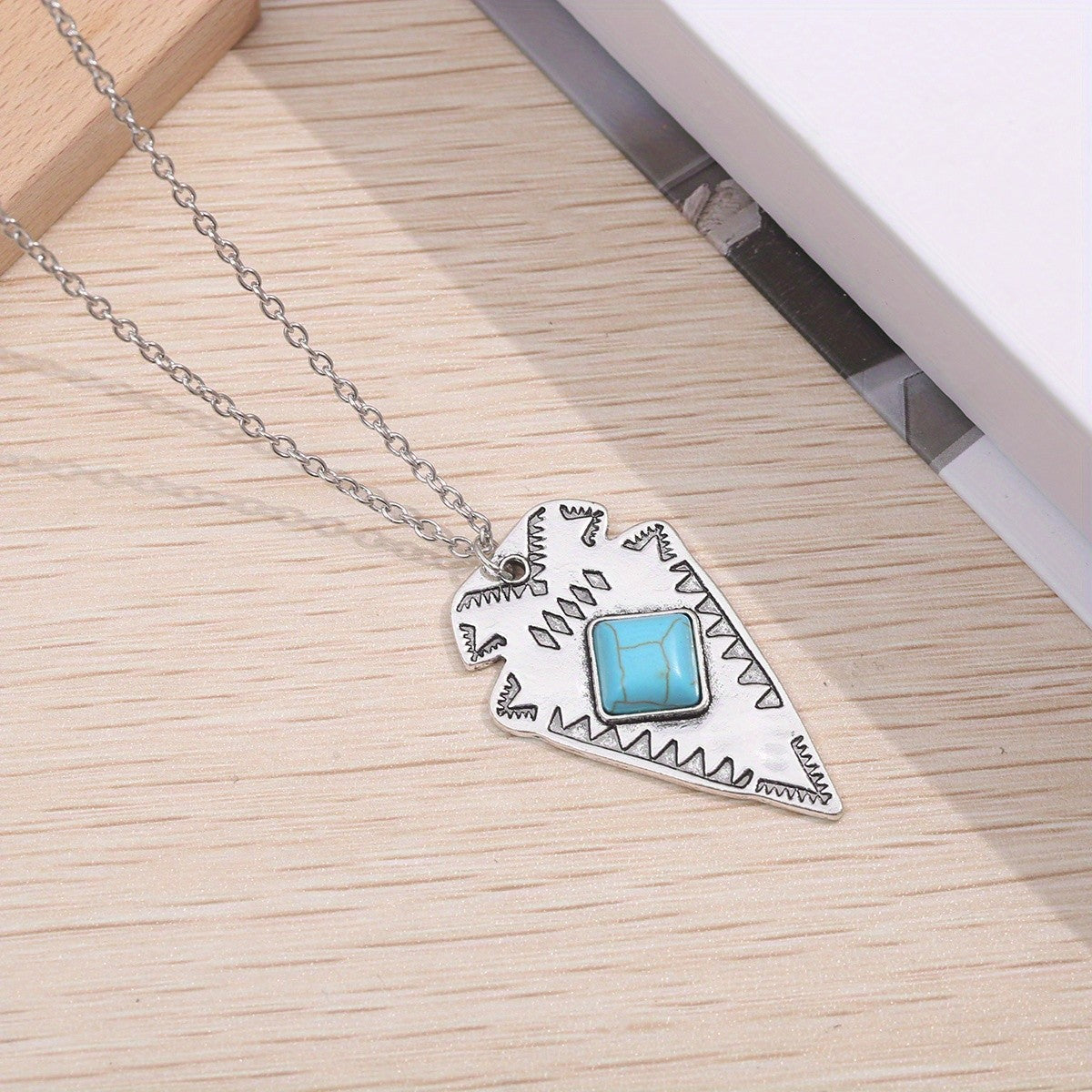 Turquoise Arrowhead Necklace