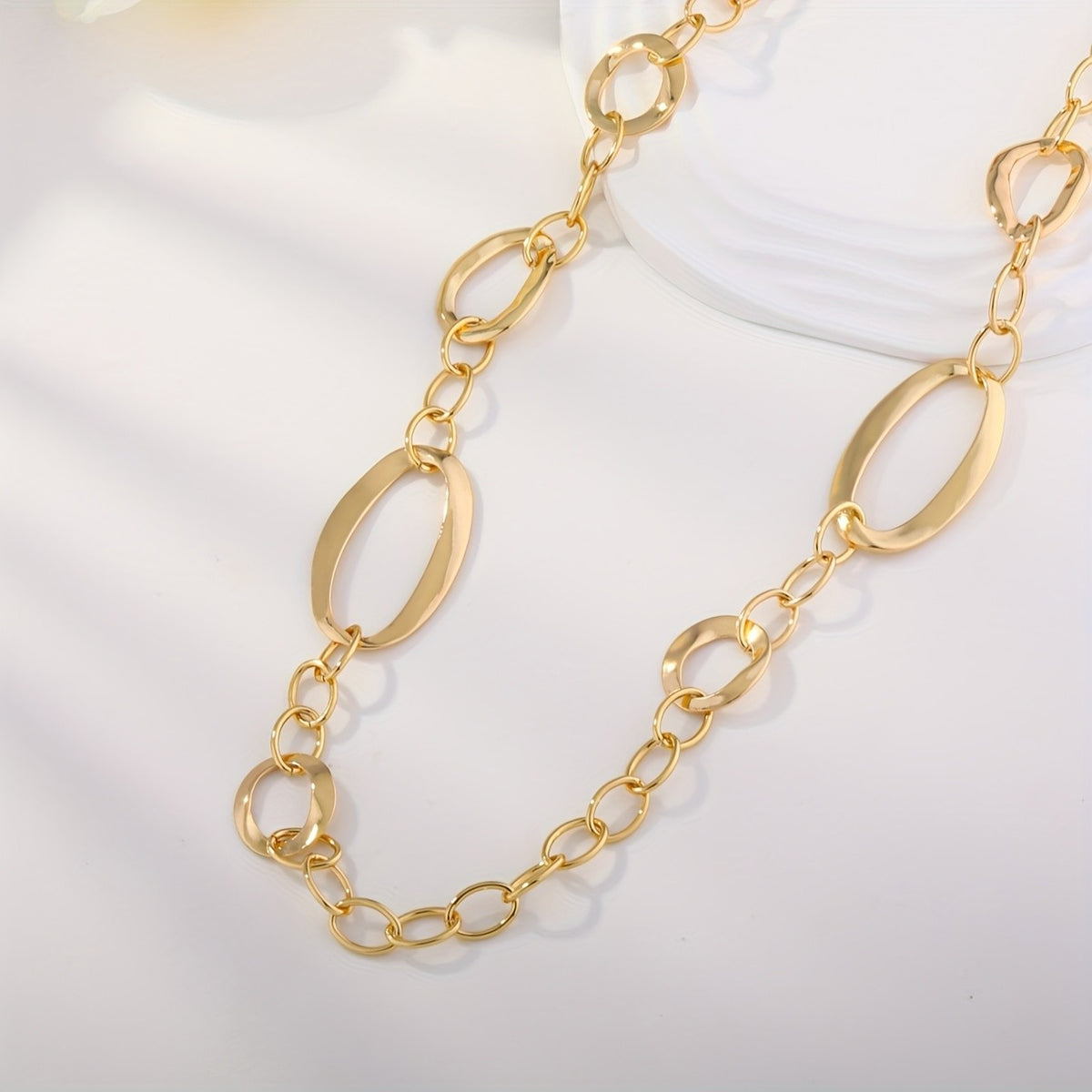 Alternating Oval Link Necklace