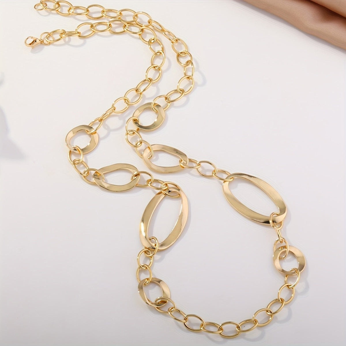 Alternating Oval Link Necklace