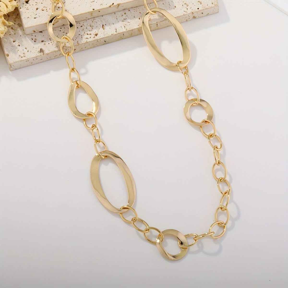 Alternating Oval Link Necklace
