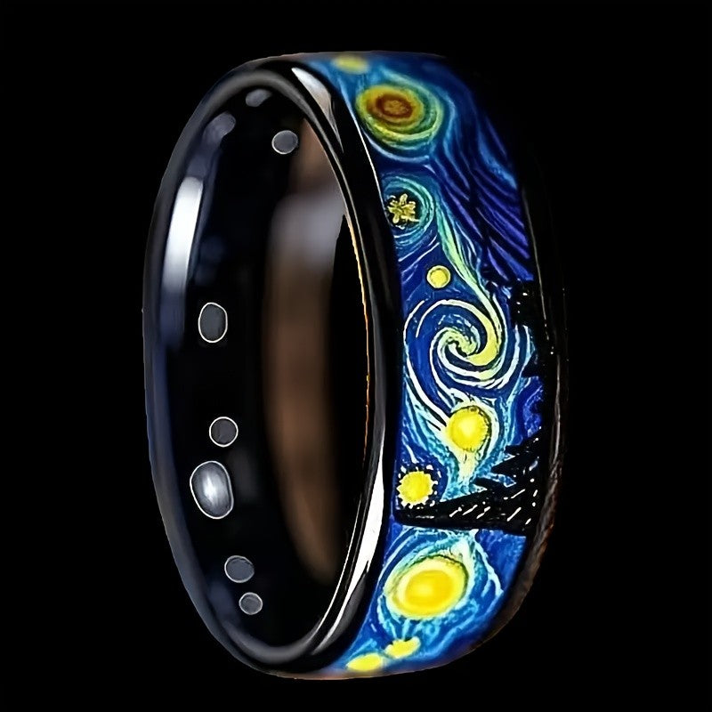 Starry Night Swirl Ring