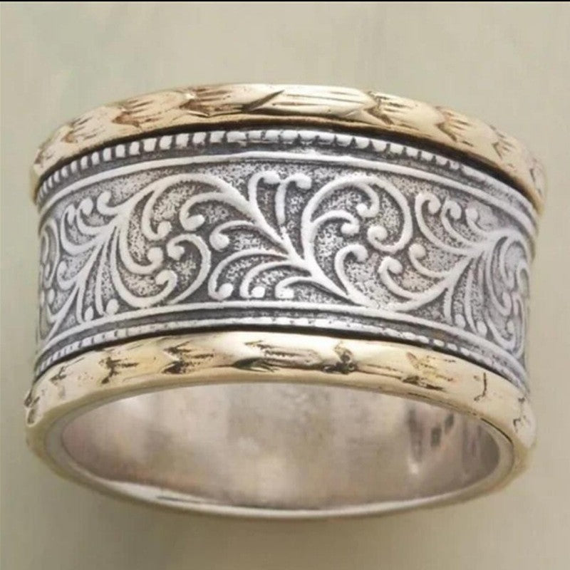 Ornate Scrollwork Wide Ring