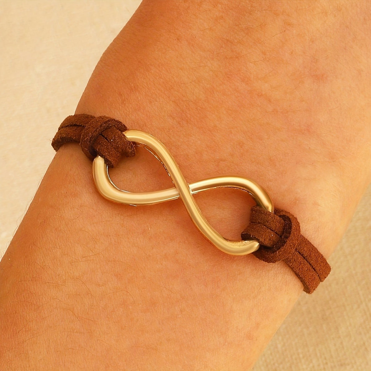 Infinity Suede Cord Bracelet