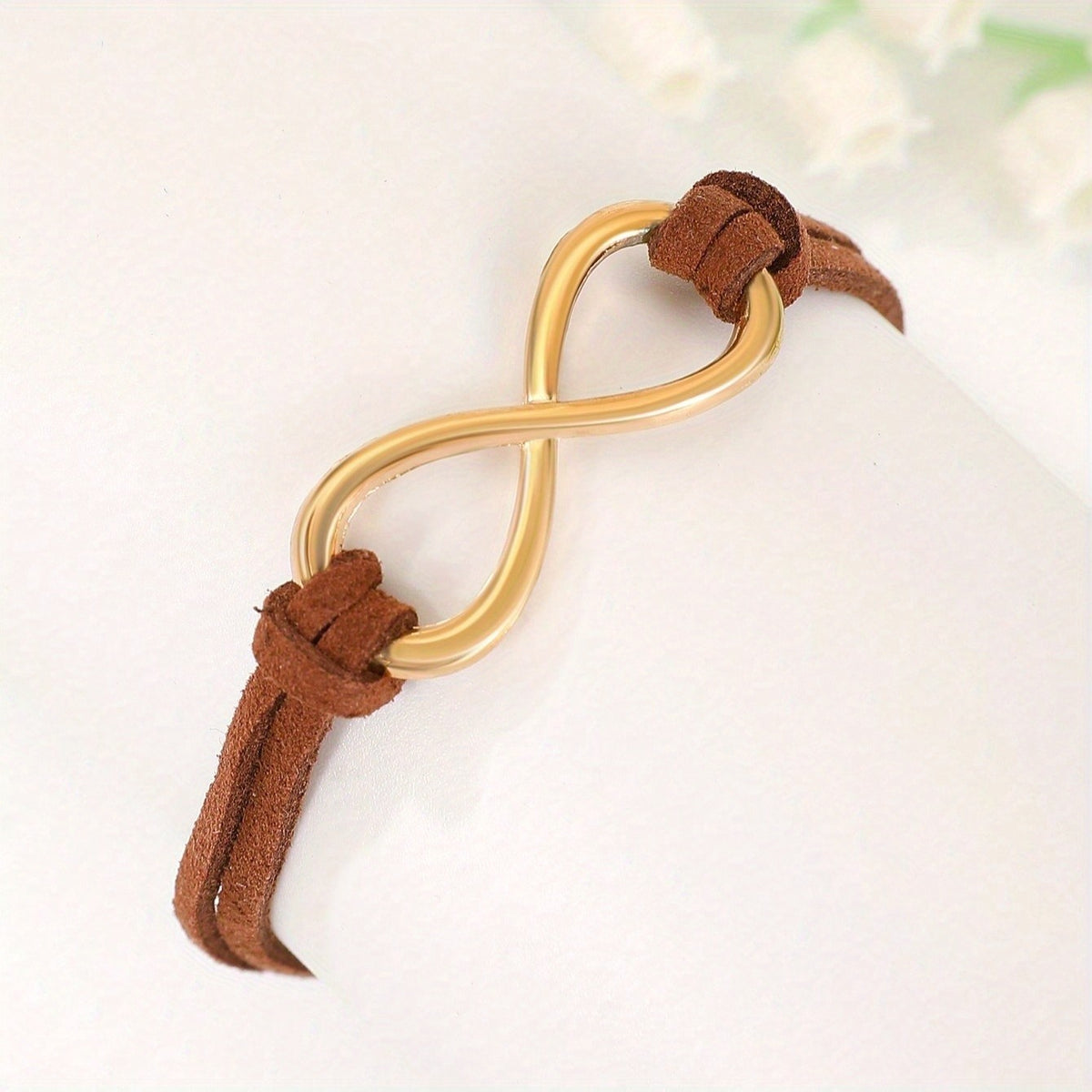 Infinity Suede Cord Bracelet
