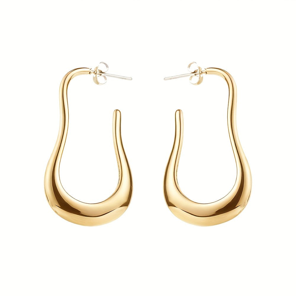 Open Teardrop Drop Earrings