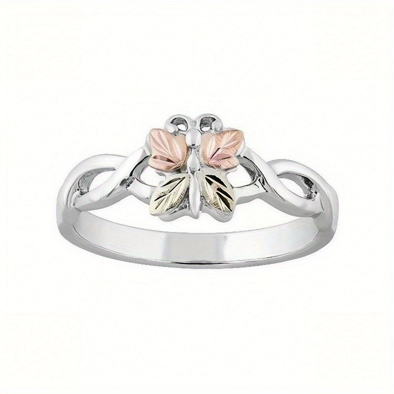 Two-Tone Butterfly Ring