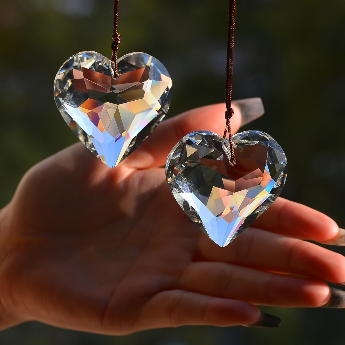 Heart Crystal Sun Catcher