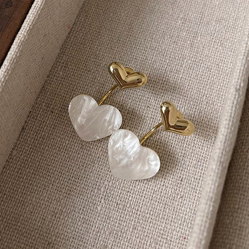 Heart Drop Earrings