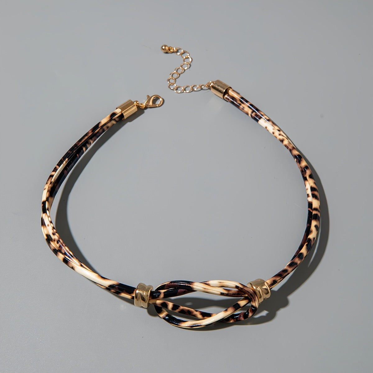 Leopard Knot Necklace