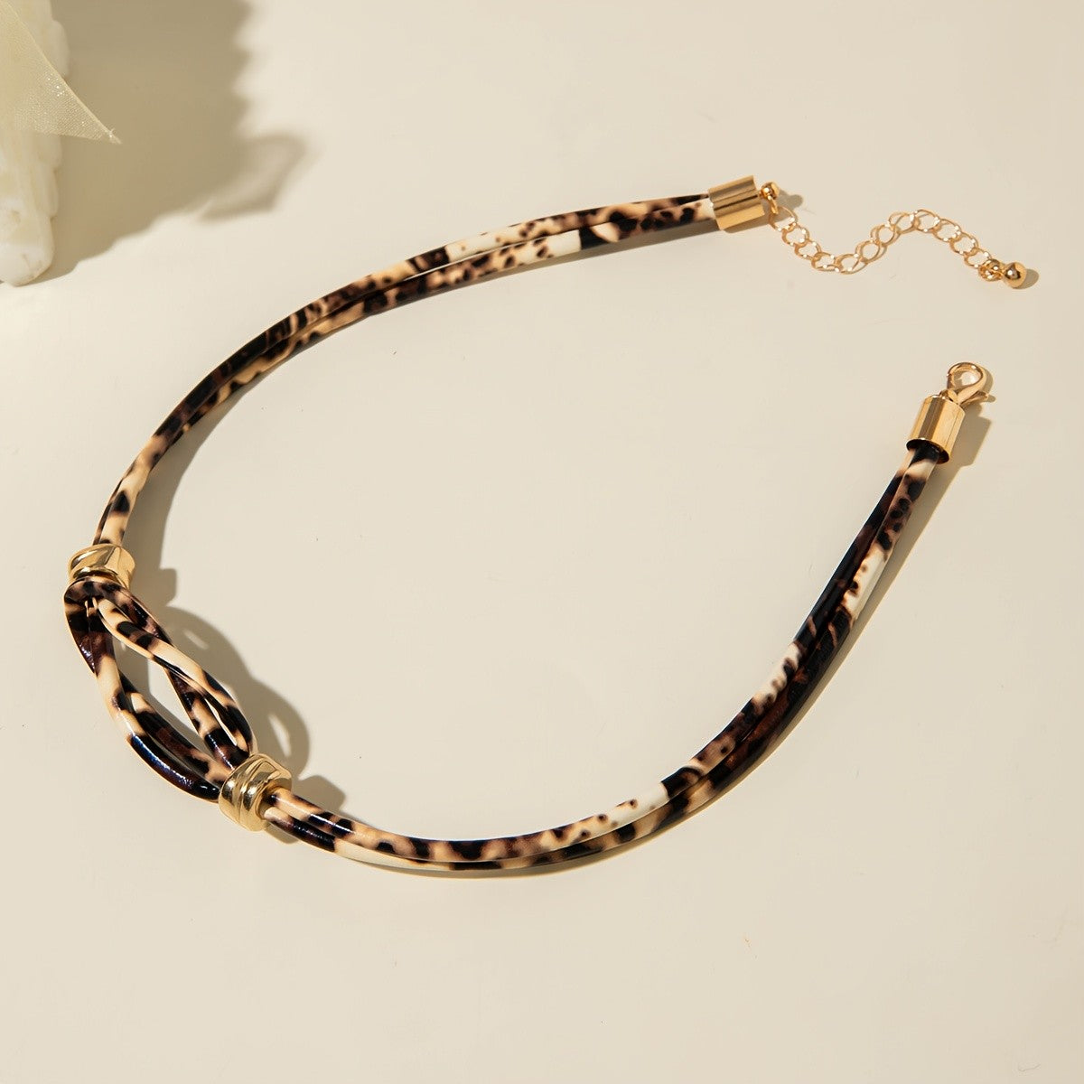 Leopard Knot Necklace