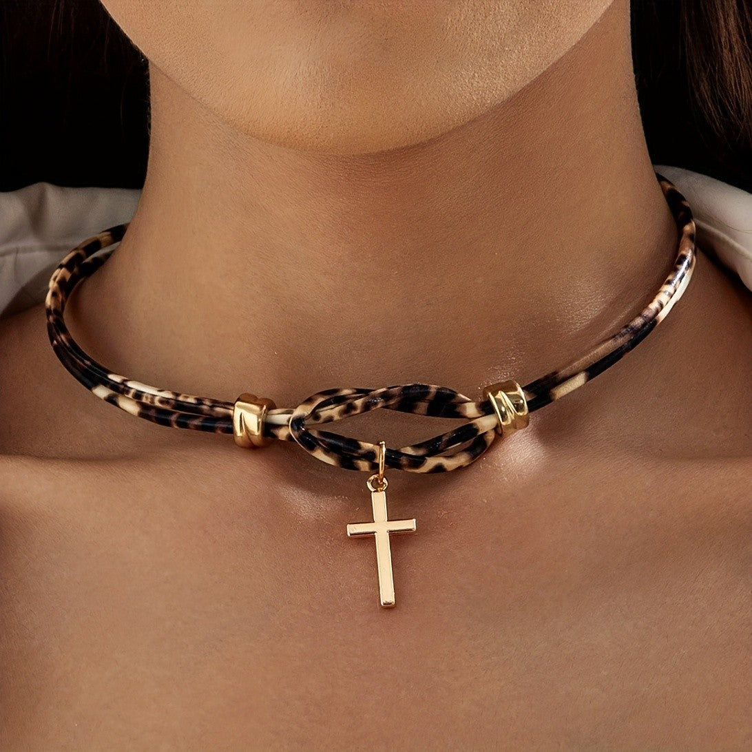 Leopard Knot Necklace