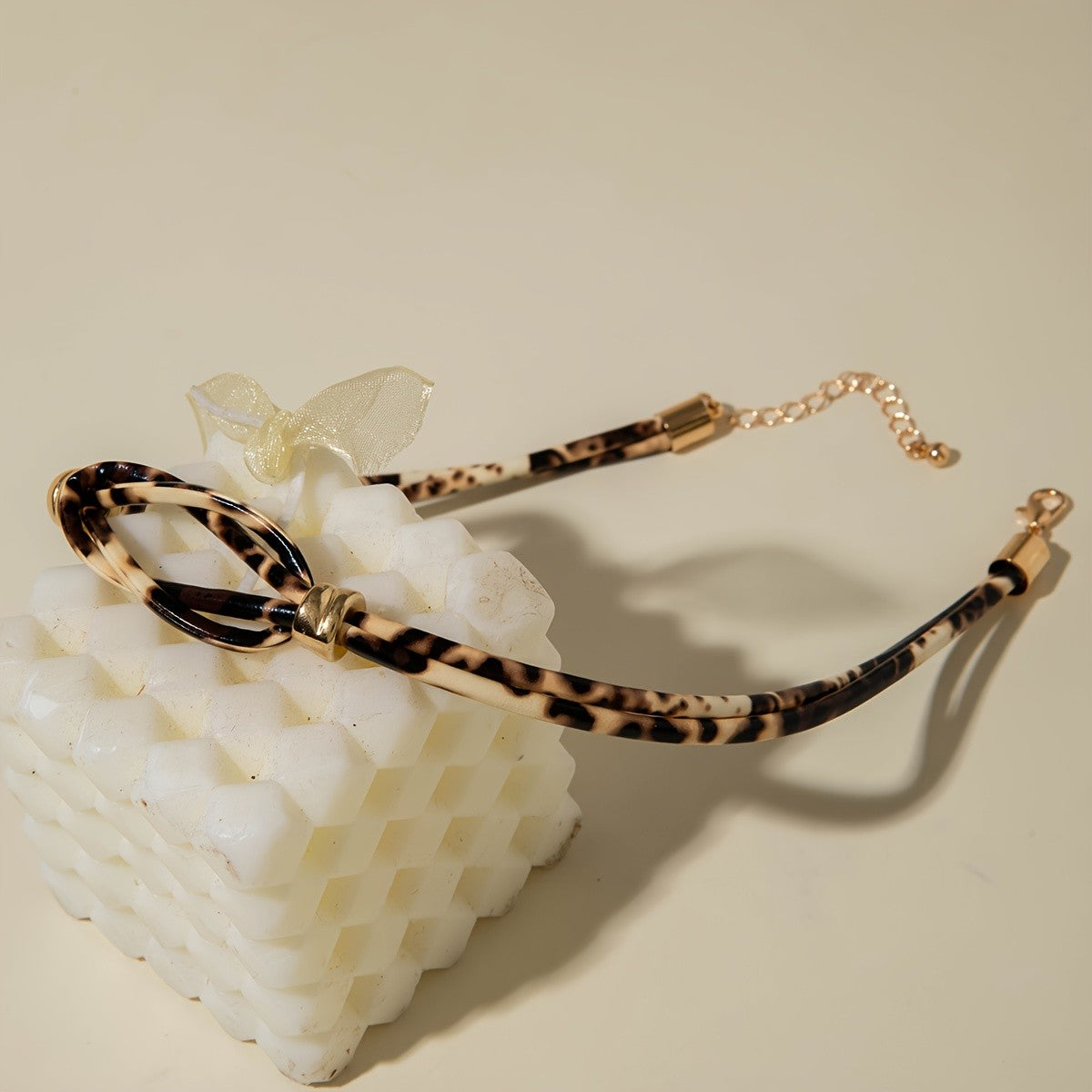 Leopard Knot Necklace