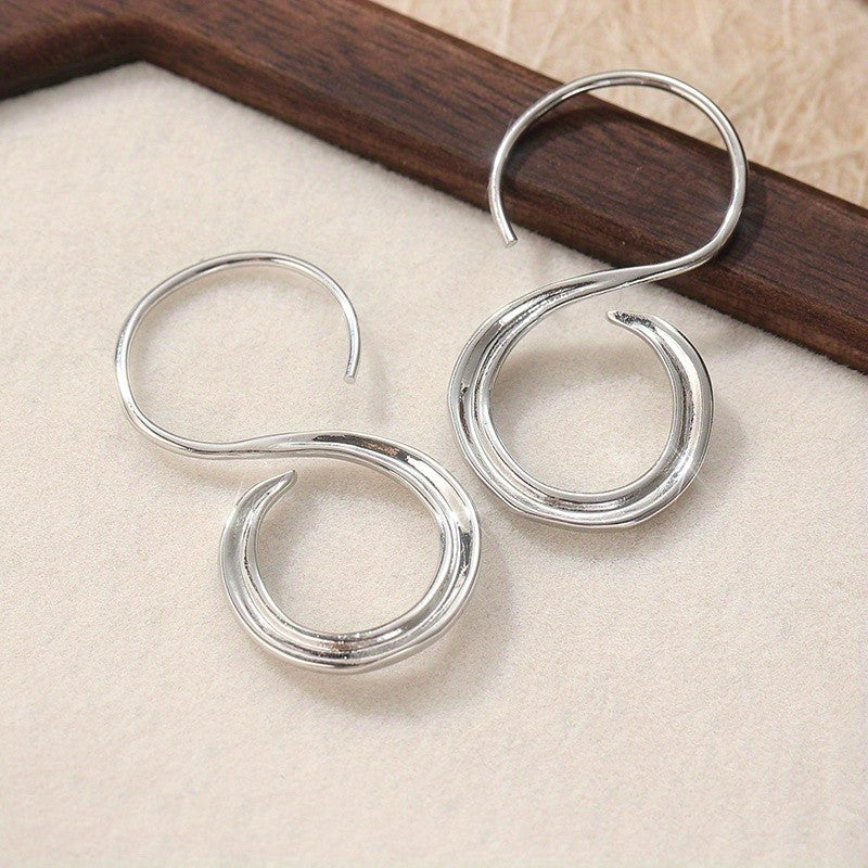 Sculptural Open Loop Earrings