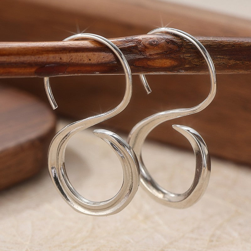 Sculptural Open Loop Earrings