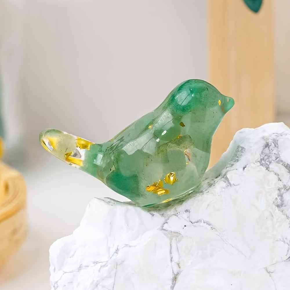 Turquoise Crushed Stone Bird