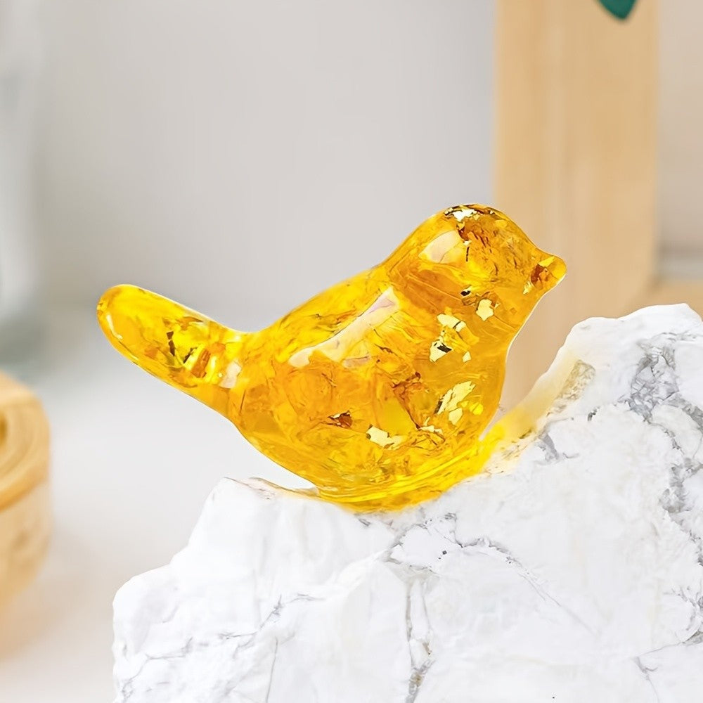 Turquoise Crushed Stone Bird