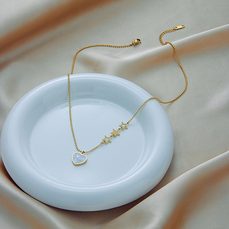 Shell Heart & Star Necklace