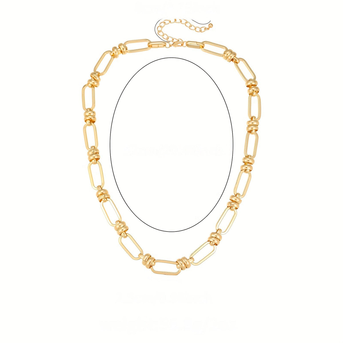 Chunky Oval Link Necklace