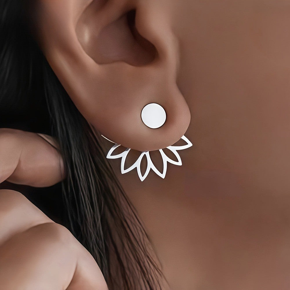 Lotus Petal Stud Earrings