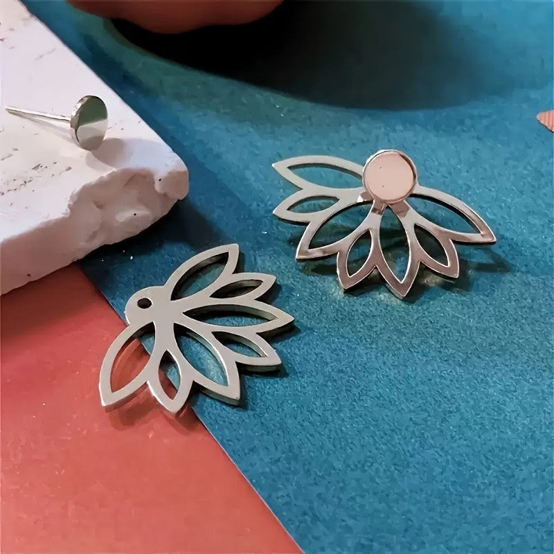 Lotus Petal Stud Earrings