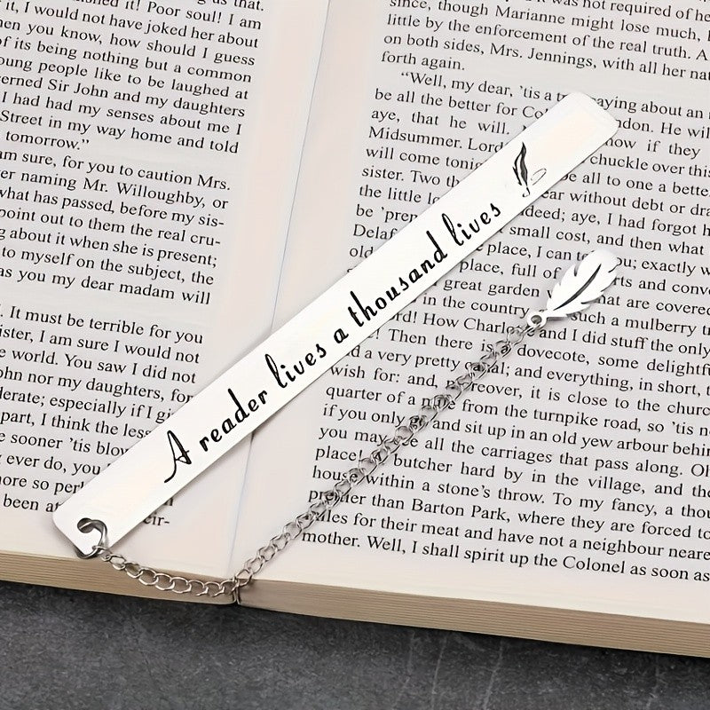 Reader Quote Feather Bookmark