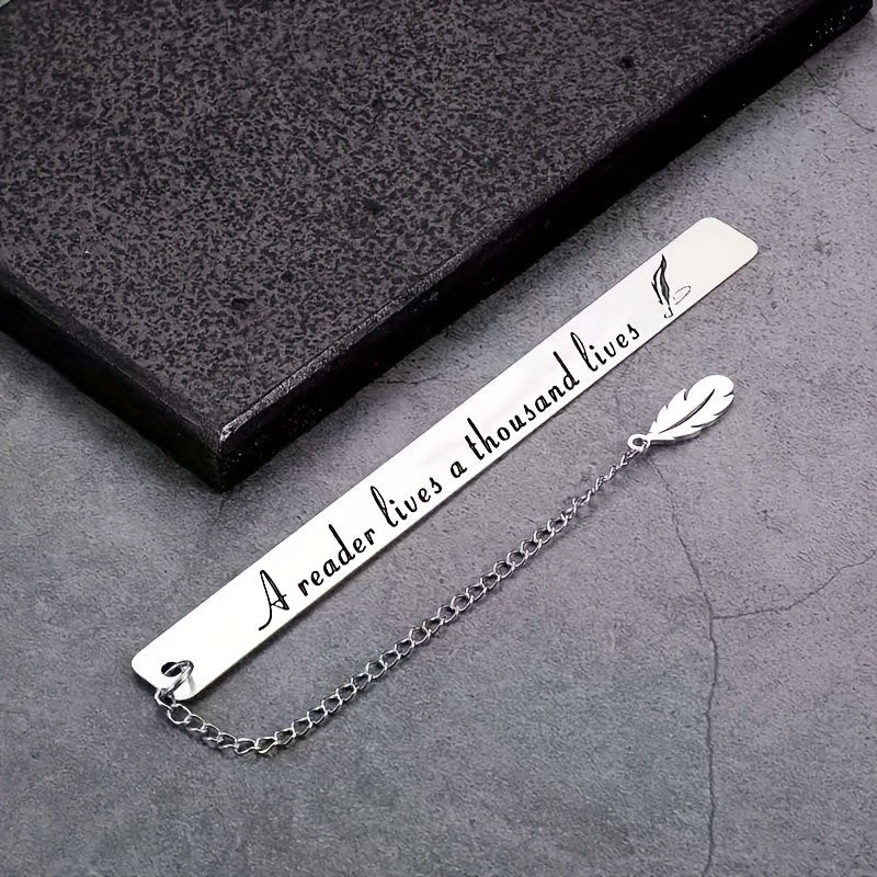 Reader Quote Feather Bookmark