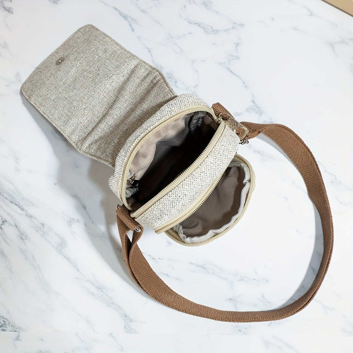 Embroidered Butterfly Crossbody Bag