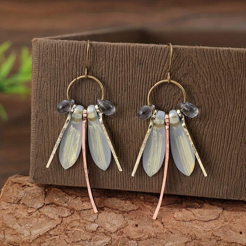 Dragonfly Resin Drop Earrings